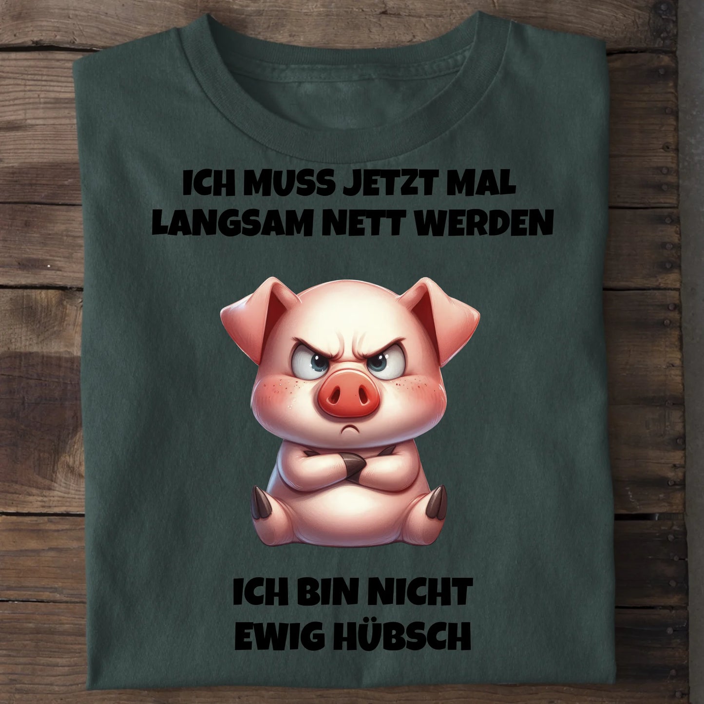 Nicht ewig hübsch - Organic Men's Shirt (personalisierbar) Crafter T-Shirt ST ST Bottled-Green