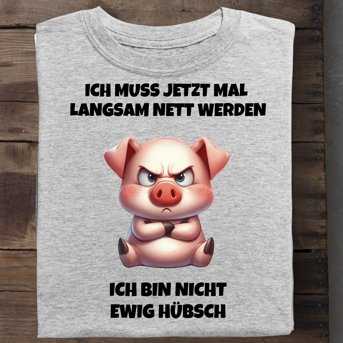 Nicht ewig hübsch - Organic Men's Shirt (personalisierbar) Crafter T-Shirt ST ST Heather-Grey