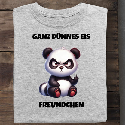 Ganz dünnes Eis - Organic Men's Shirt (personalisierbar) Crafter T-Shirt ST ST Heather-Grey
