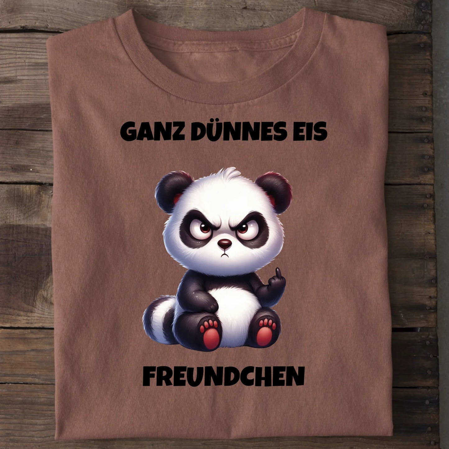 Ganz dünnes Eis - Organic Men's Shirt (personalisierbar) Crafter T-Shirt ST ST Heritage-Brown