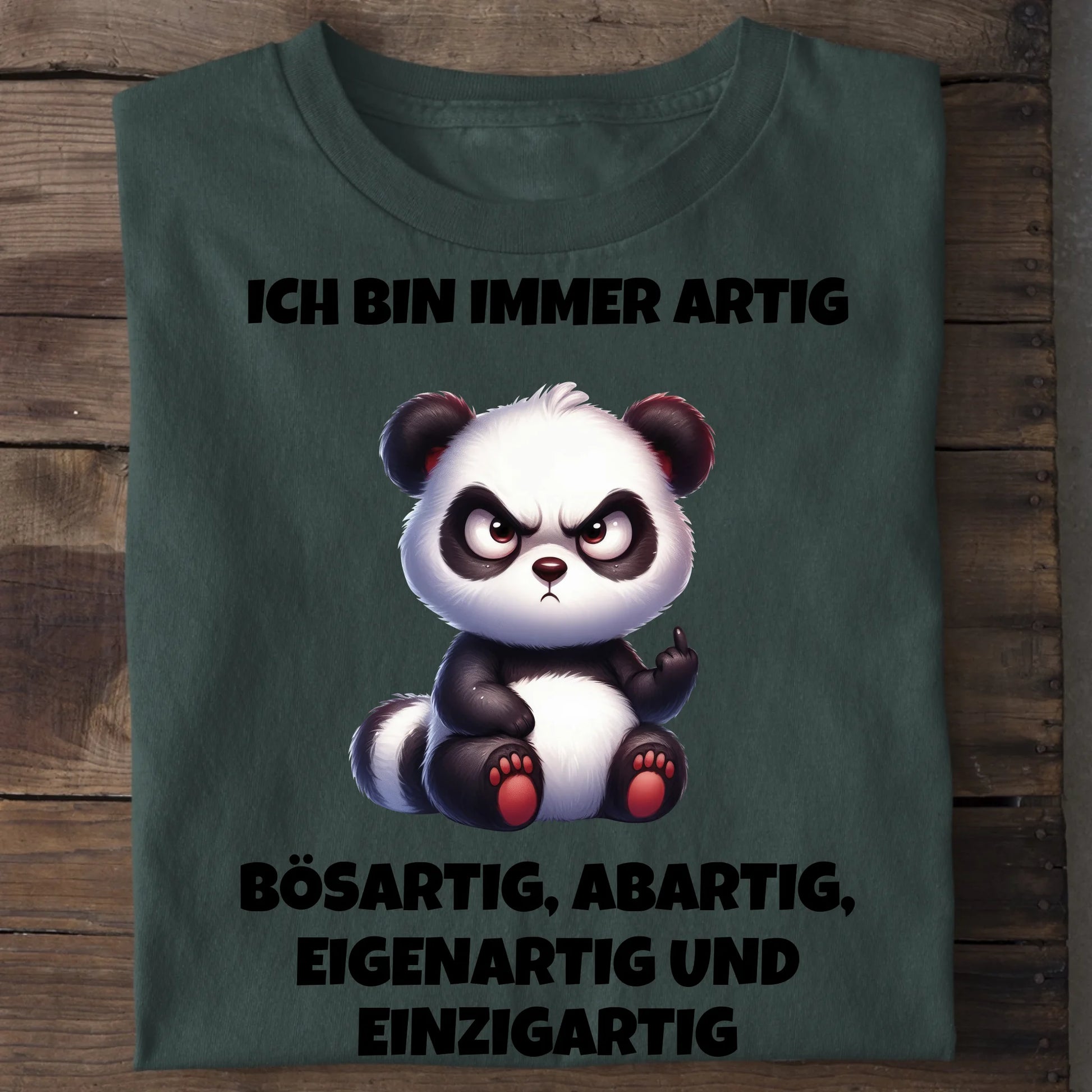 Immer artig - Organic Men's Shirt (personalisierbar) Crafter T-Shirt ST ST Bottled-Green