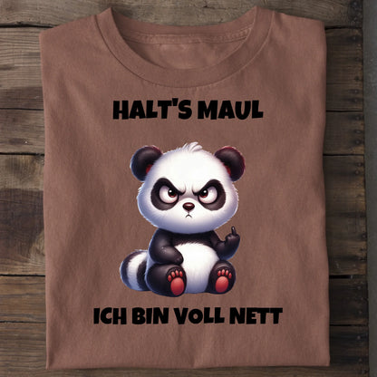 Voll nett - Organic Men's Shirt (personalisierbar) Crafter T-Shirt ST ST Heritage-Brown
