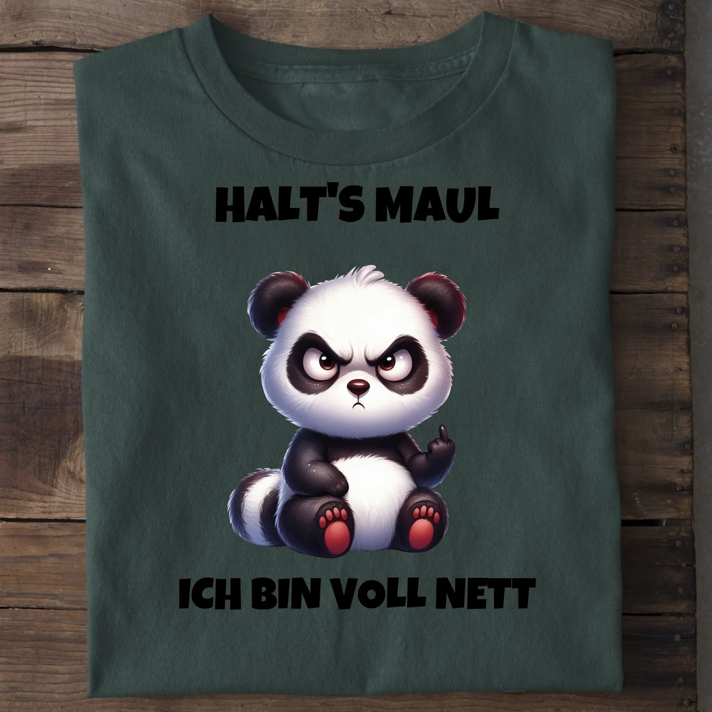 Voll nett - Organic Men's Shirt (personalisierbar) Crafter T-Shirt ST ST Bottled-Green