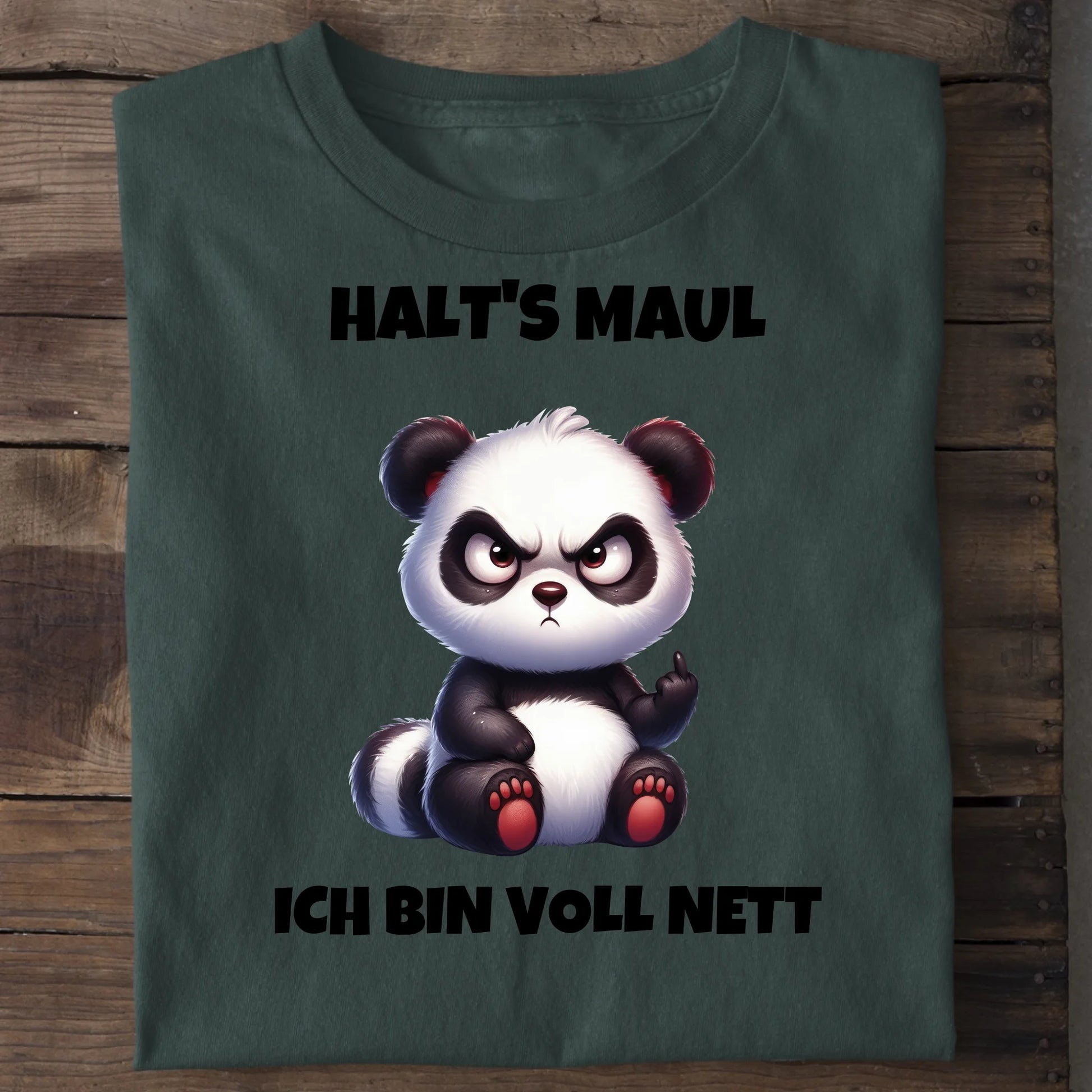 Voll nett - Organic Men's Shirt (personalisierbar) Crafter T-Shirt ST ST Bottled-Green