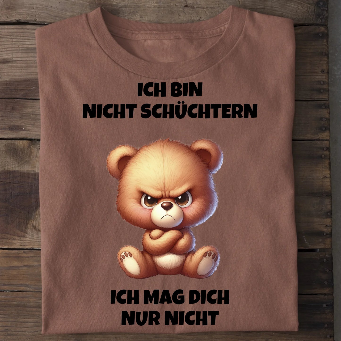 Nicht schüchtern - Organic Men's Shirt (personalisierbar) Crafter T-Shirt ST ST Heritage-Brown