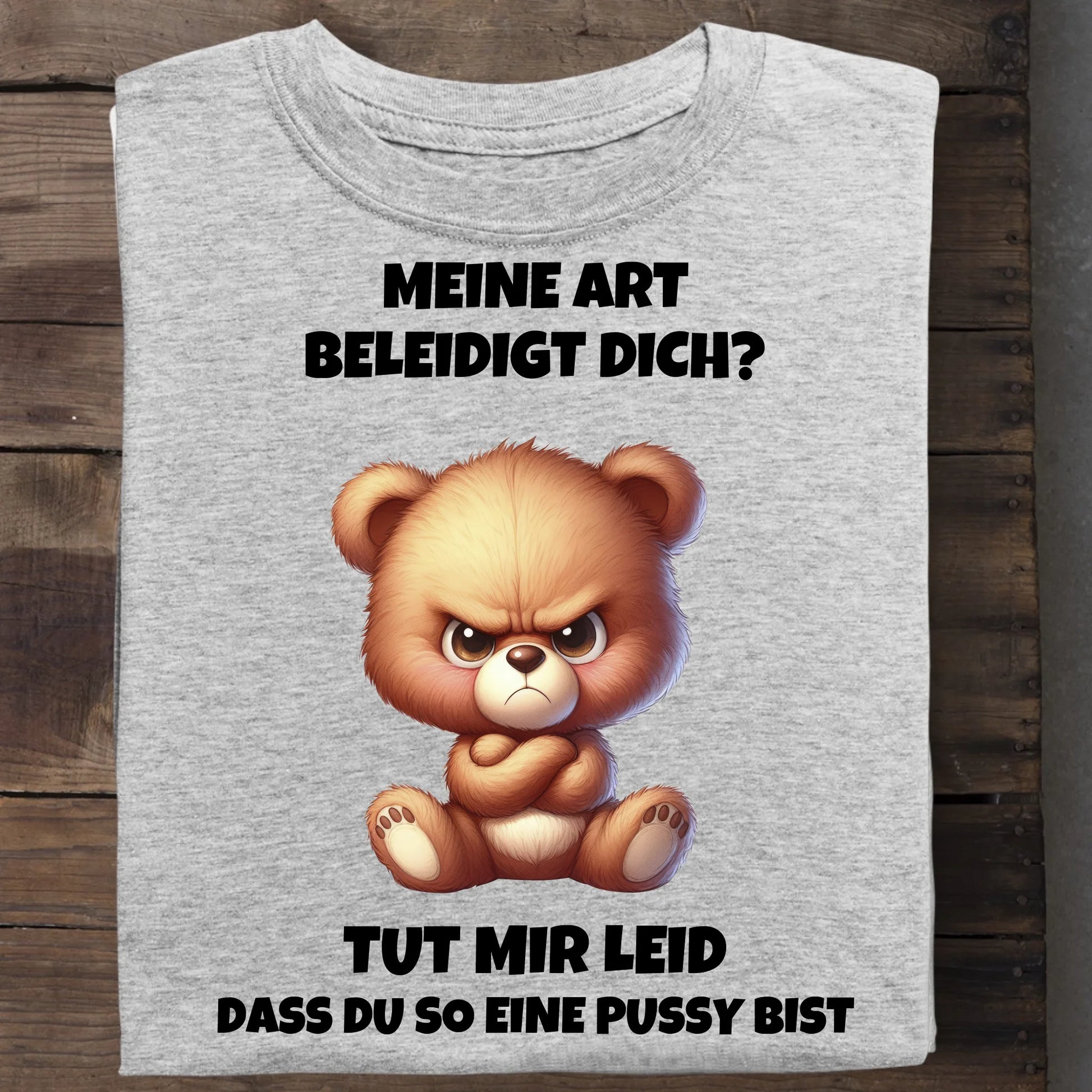 Pussy - Organic Men's Shirt (personalisierbar) Crafter T-Shirt ST ST Heather-Grey