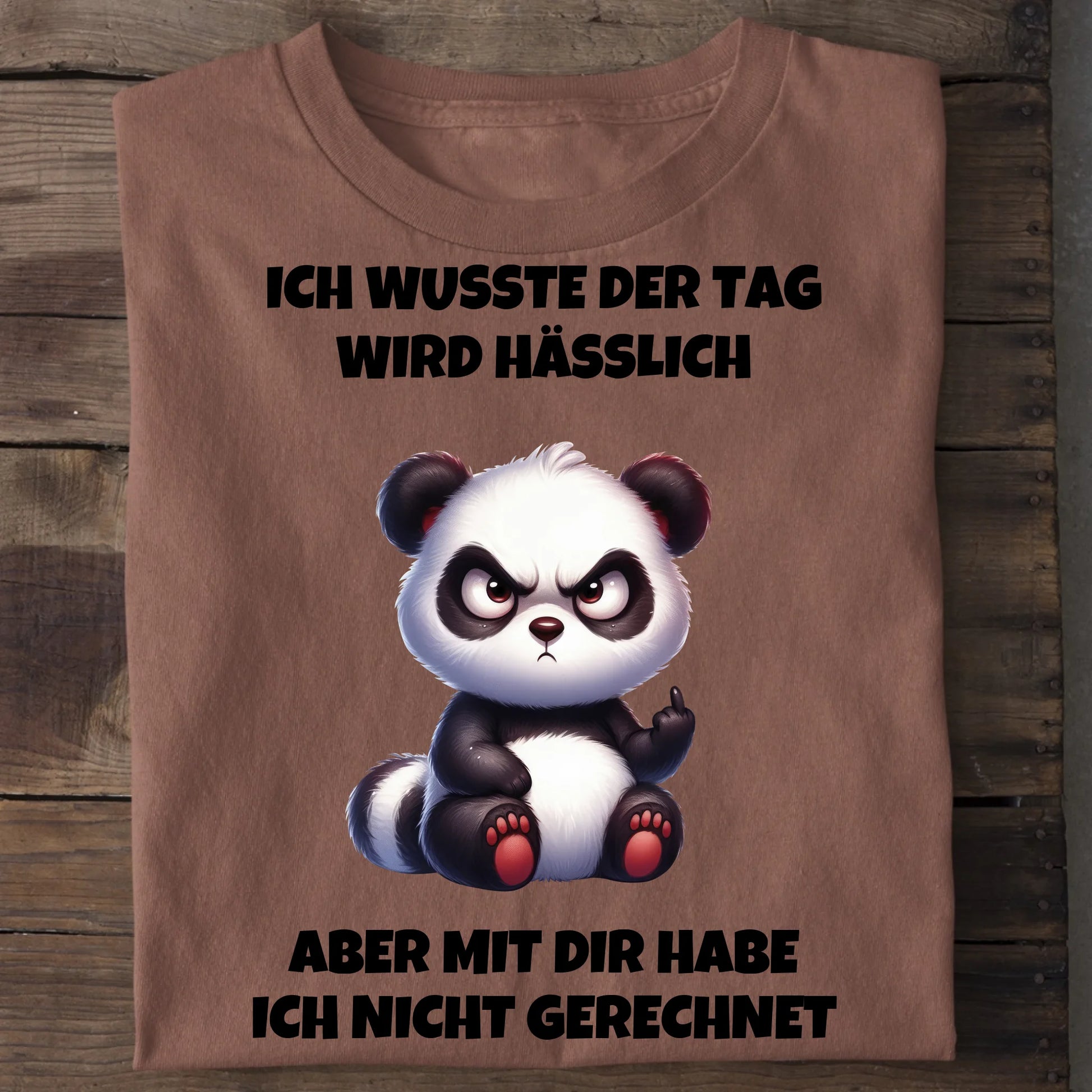 Der Tag wird hässlich - Organic Men's Shirt (personalisierbar) Crafter T-Shirt ST ST Heritage-Brown