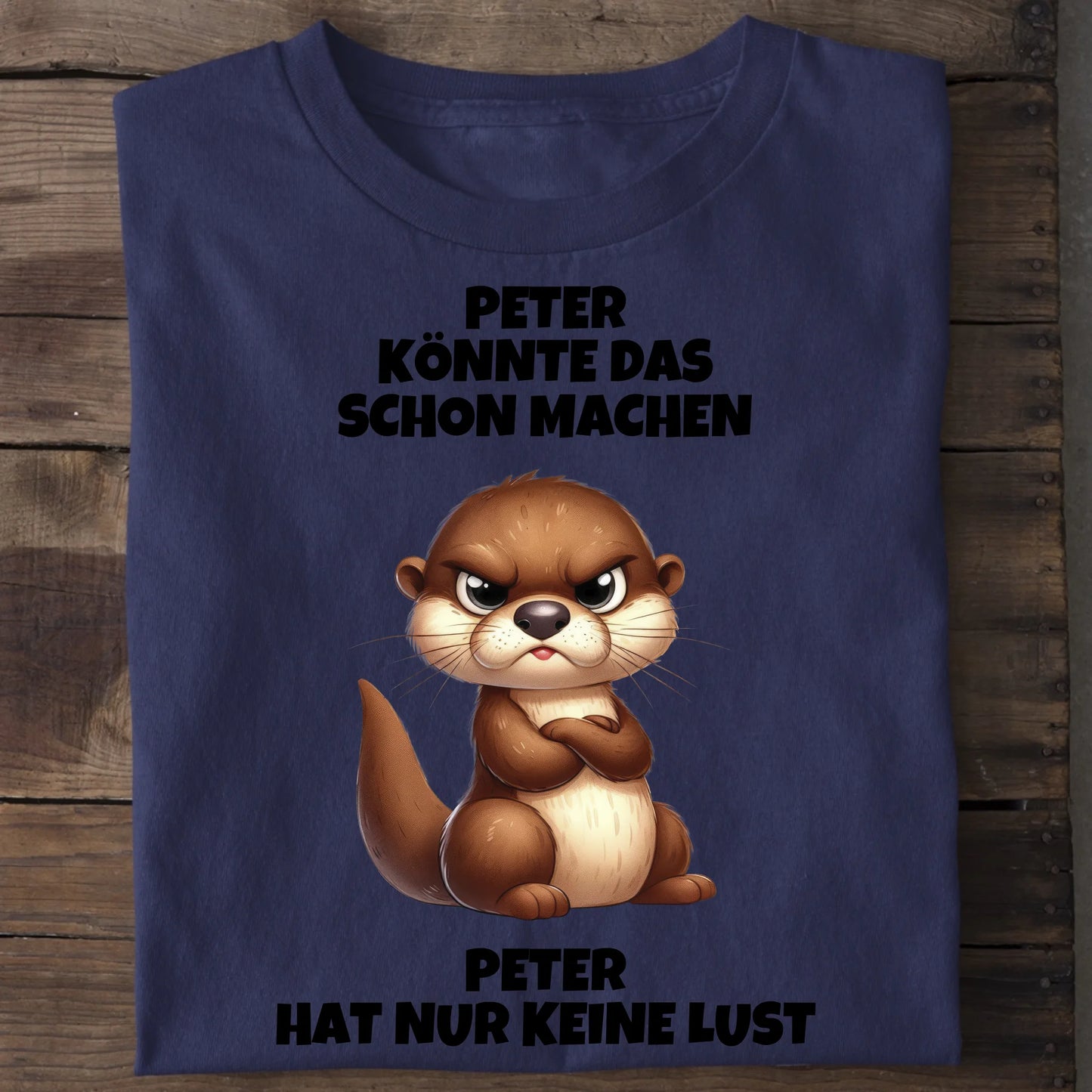 Nur keine Lust - Organic Men's Shirt (personalisierbar) Crafter T-Shirt ST ST French-Navy