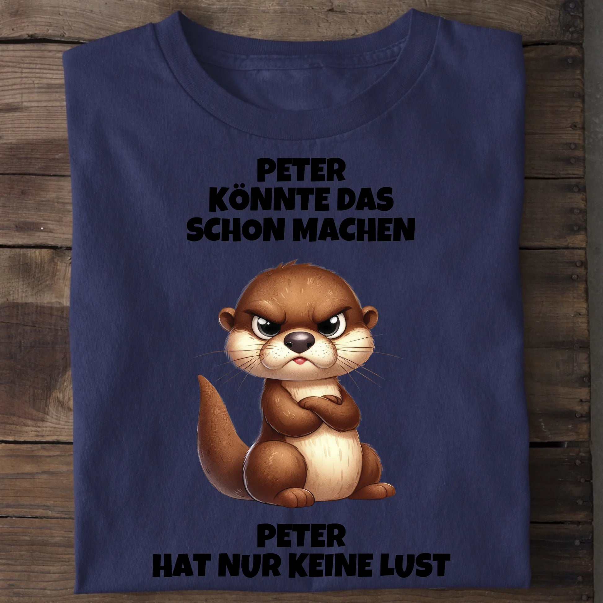 Nur keine Lust - Organic Men's Shirt (personalisierbar) Crafter T-Shirt ST ST French-Navy