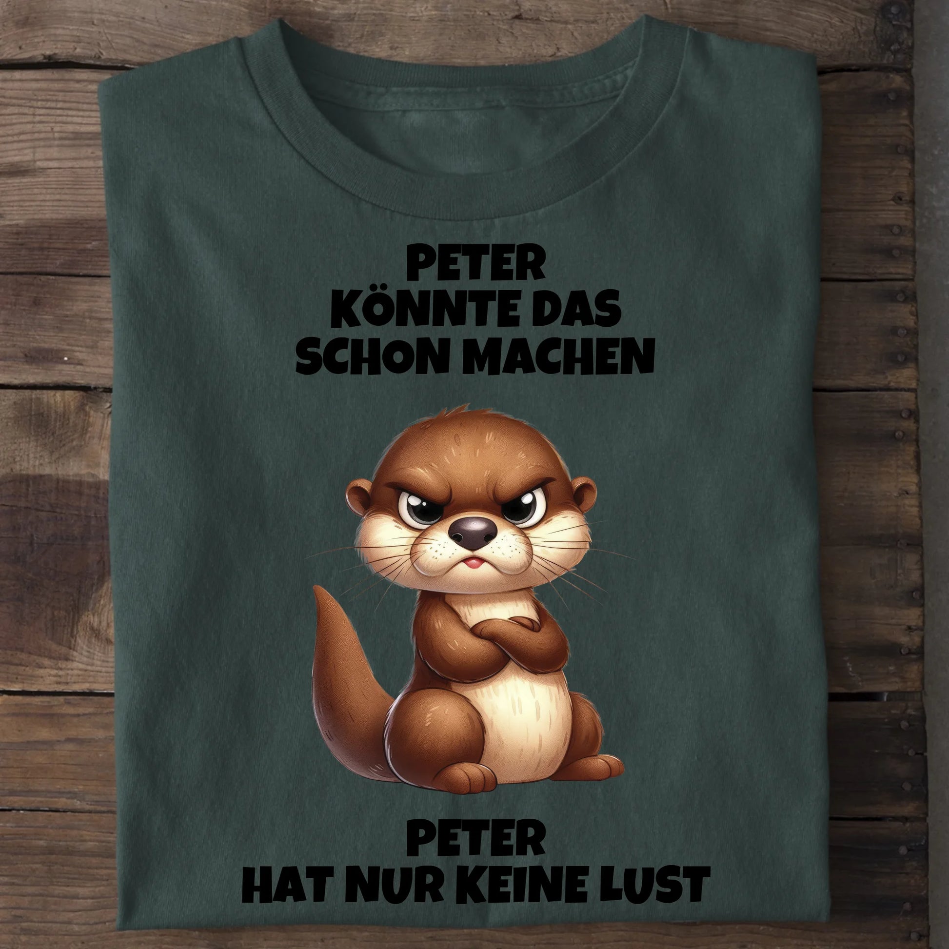 Nur keine Lust - Organic Men's Shirt (personalisierbar) Crafter T-Shirt ST ST Bottled-Green