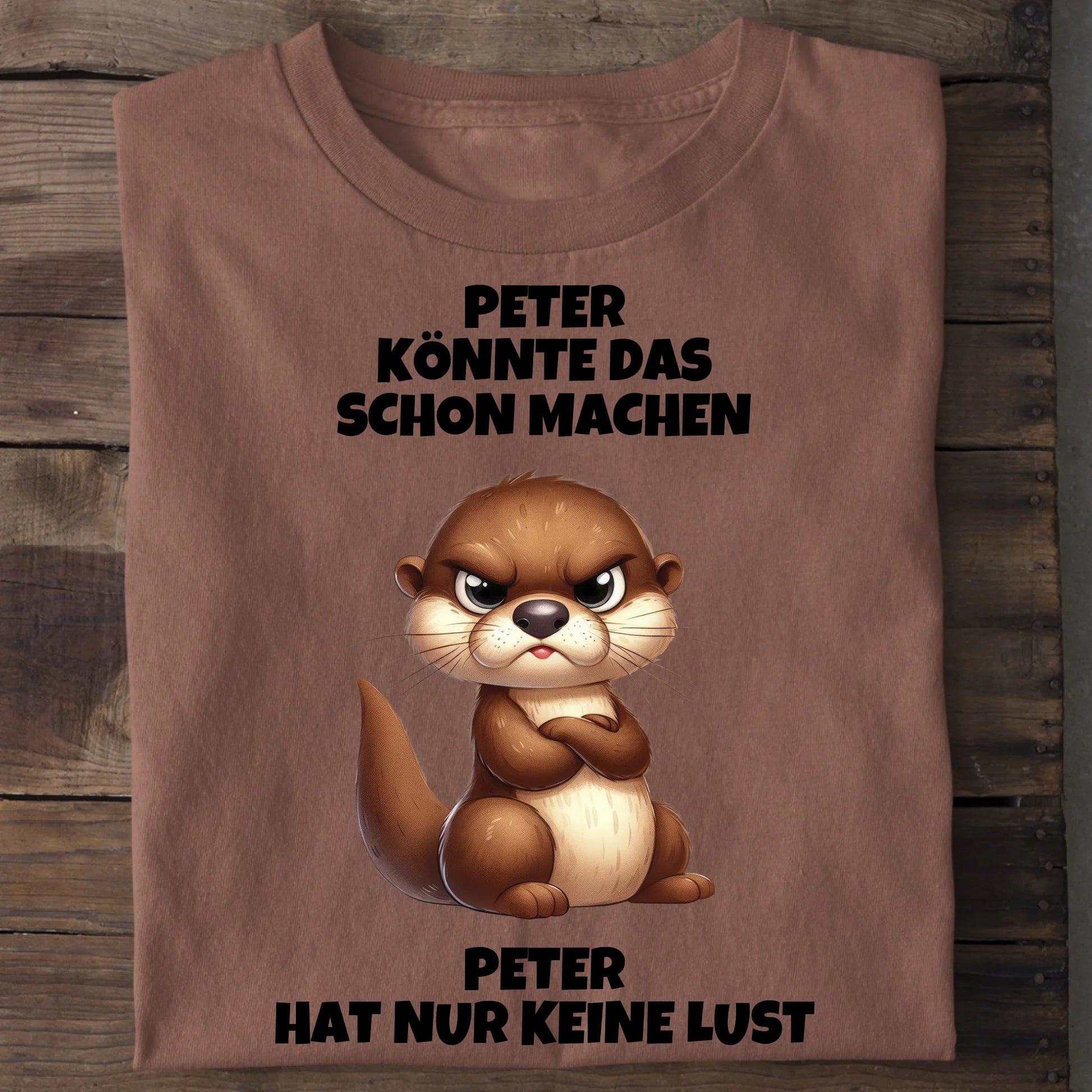 Nur keine Lust - Organic Men's Shirt (personalisierbar) Crafter T-Shirt ST ST Heritage-Brown