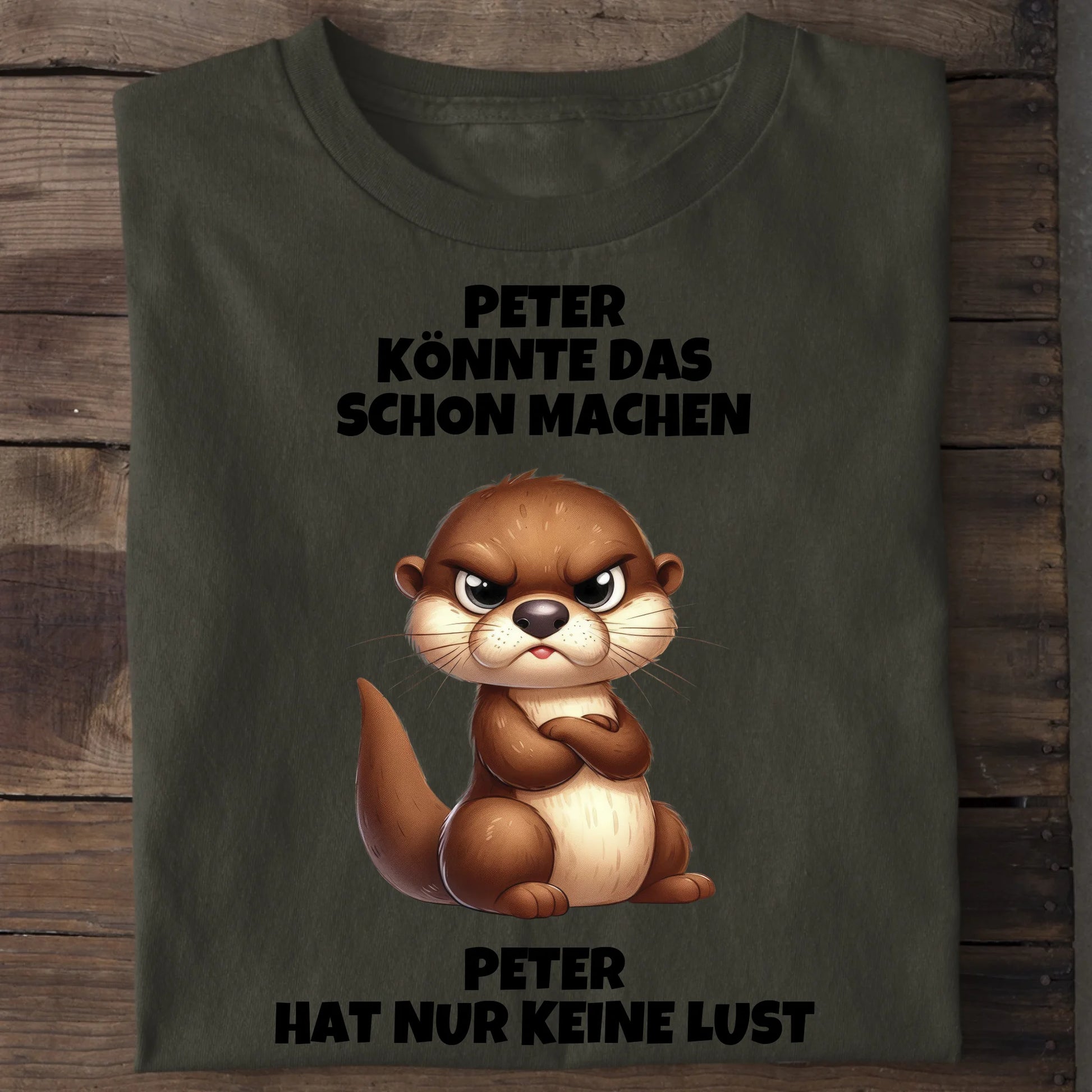 Nur keine Lust - Organic Men's Shirt (personalisierbar) Crafter T-Shirt ST ST Khaki