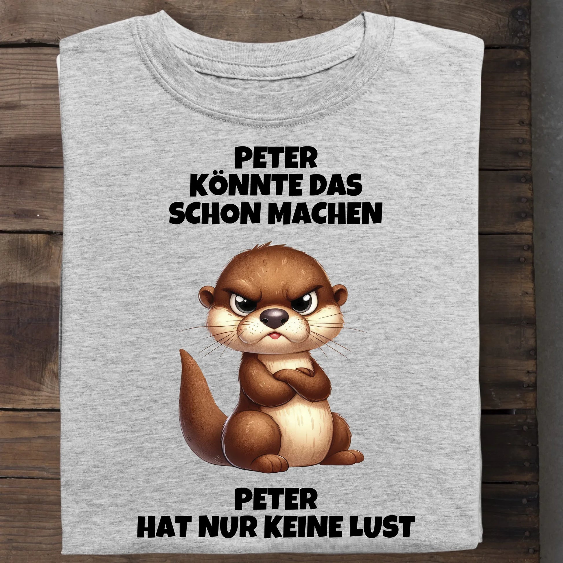 Nur keine Lust - Organic Men's Shirt (personalisierbar) Crafter T-Shirt ST ST Heather-Grey