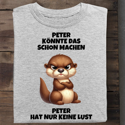Nur keine Lust - Organic Men's Shirt (personalisierbar) Crafter T-Shirt ST ST Heather-Grey
