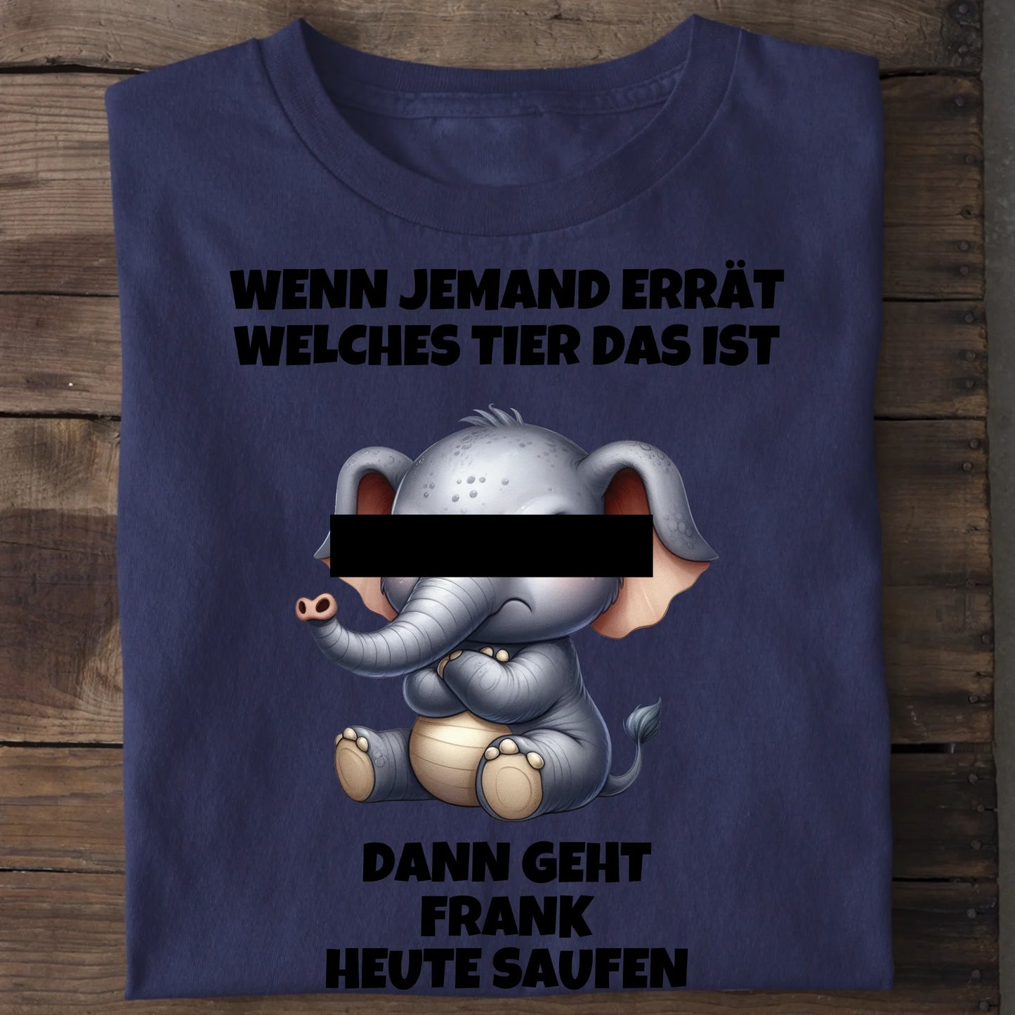 Wer errät das Tier? - Organic Men's Shirt (personalisierbar) Crafter T-Shirt ST ST French-Navy