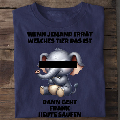 Wer errät das Tier? - Organic Men's Shirt (personalisierbar) Crafter T-Shirt ST ST French-Navy