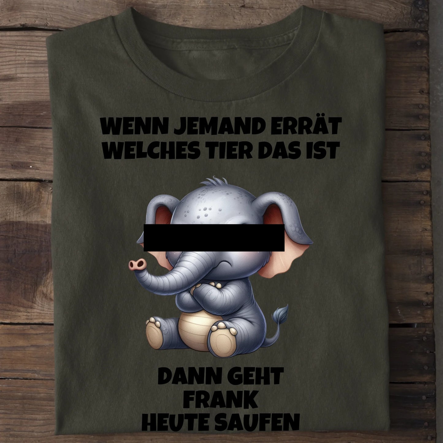 Wer errät das Tier? - Organic Men's Shirt (personalisierbar) Crafter T-Shirt ST ST Khaki