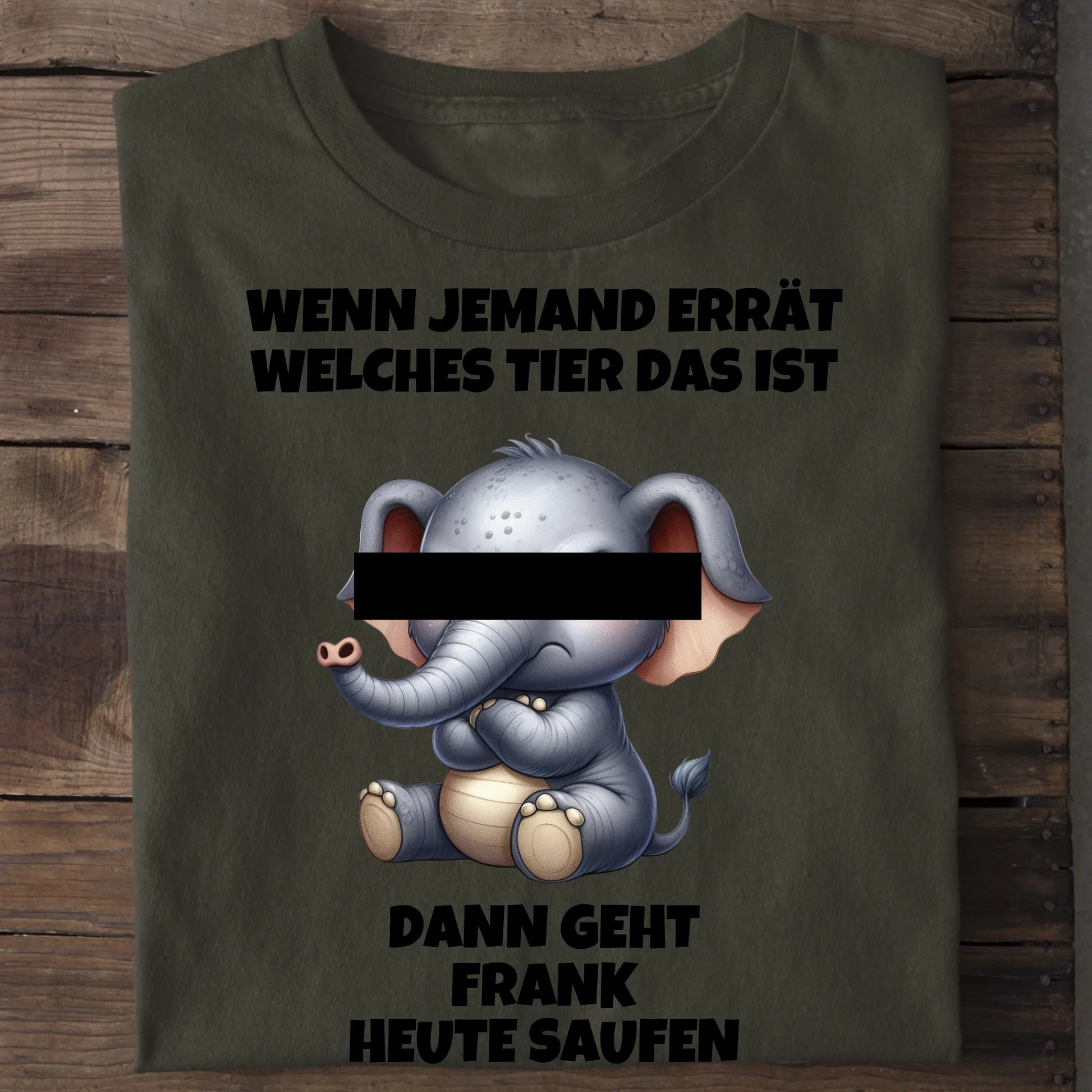 Wer errät das Tier? - Organic Men's Shirt (personalisierbar) Crafter T-Shirt ST ST Khaki