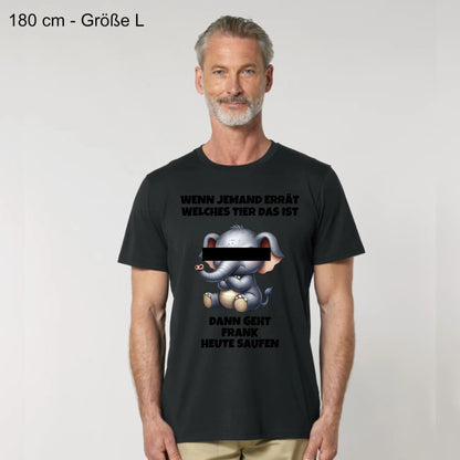 Wer errät das Tier? - Organic Men's Shirt (personalisierbar)