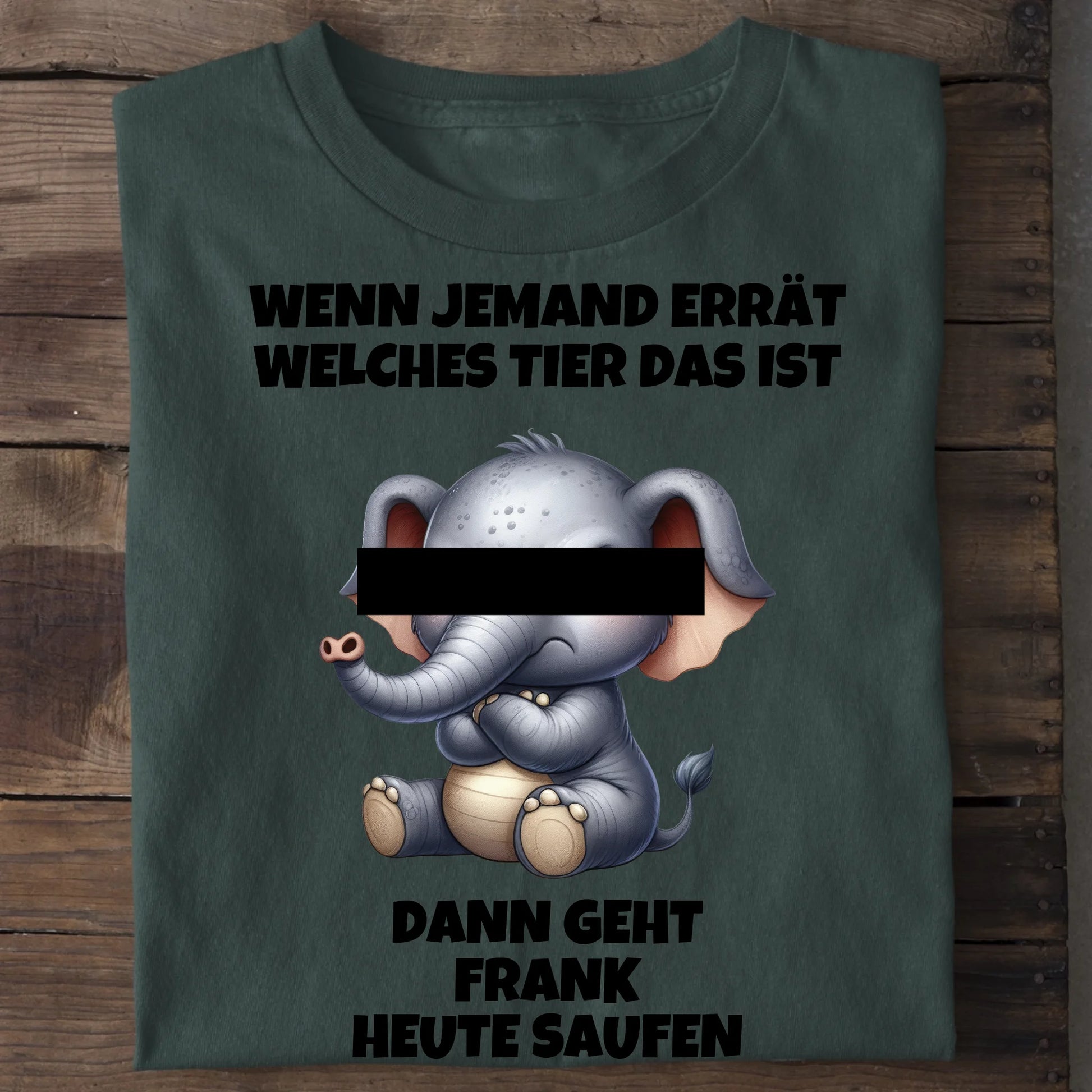 Wer errät das Tier? - Organic Men's Shirt (personalisierbar) Crafter T-Shirt ST ST Bottled-Green