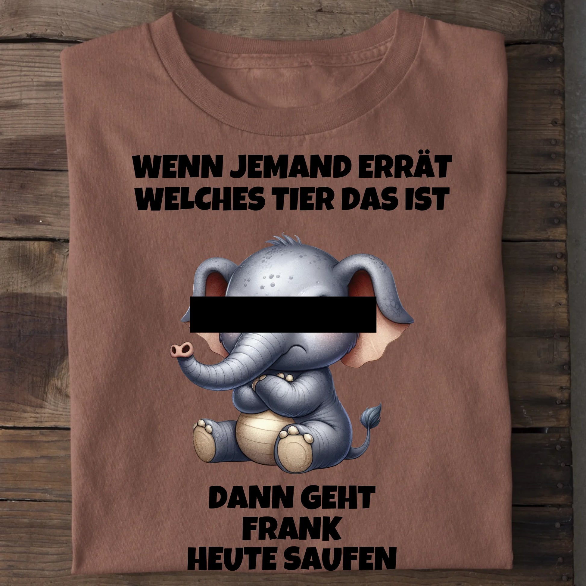 Wer errät das Tier? - Organic Men's Shirt (personalisierbar) Crafter T-Shirt ST ST Heritage-Brown