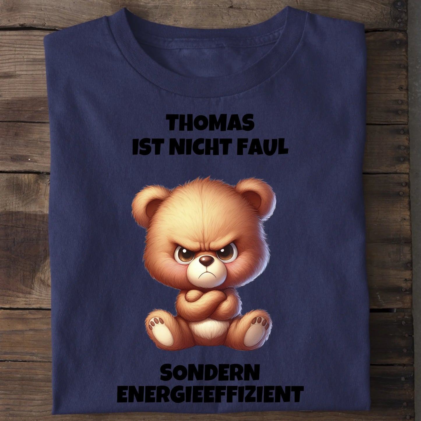 Energieeffizient - Organic Men's Shirt (personalisierbar) Crafter T-Shirt ST ST French-Navy