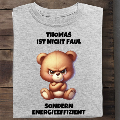 Energieeffizient - Organic Men's Shirt (personalisierbar) Crafter T-Shirt ST ST Heather-Grey
