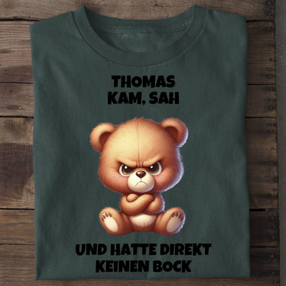 Direkt keinen Bock - Organic Men's Shirt (personalisierbar) Crafter T-Shirt ST ST Bottled-Green