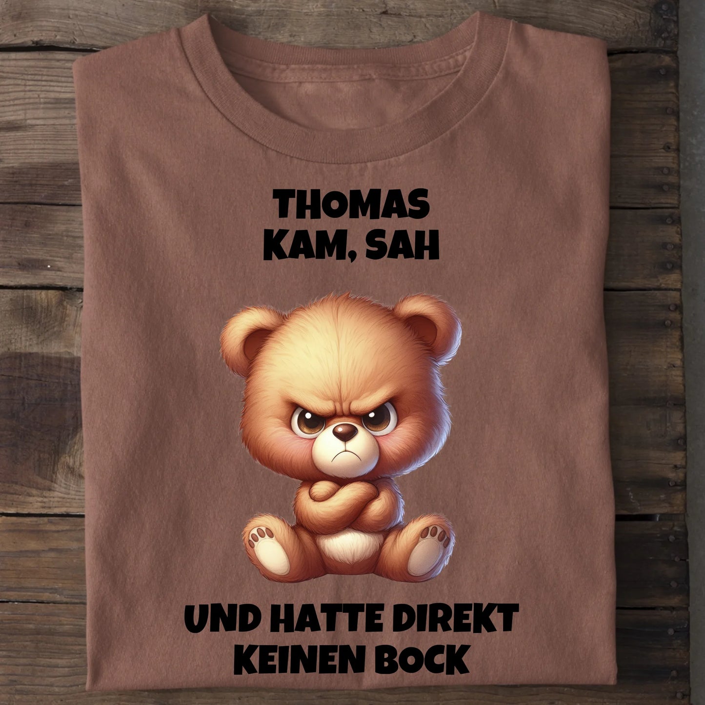 Direkt keinen Bock - Organic Men's Shirt (personalisierbar) Crafter T-Shirt ST ST Heritage-Brown