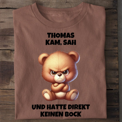 Direkt keinen Bock - Organic Men's Shirt (personalisierbar) Crafter T-Shirt ST ST Heritage-Brown