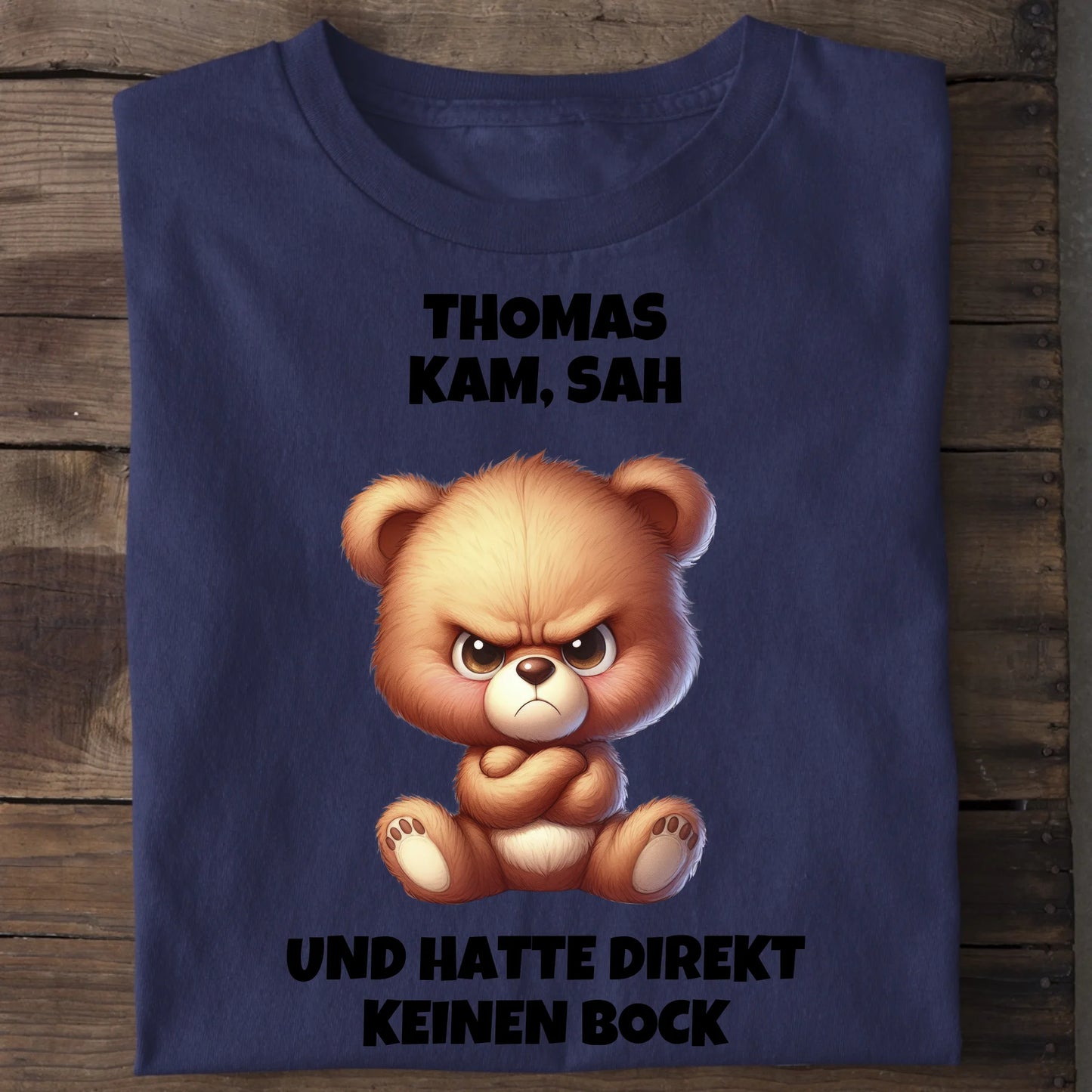 Direkt keinen Bock - Organic Men's Shirt (personalisierbar) Crafter T-Shirt ST ST French-Navy
