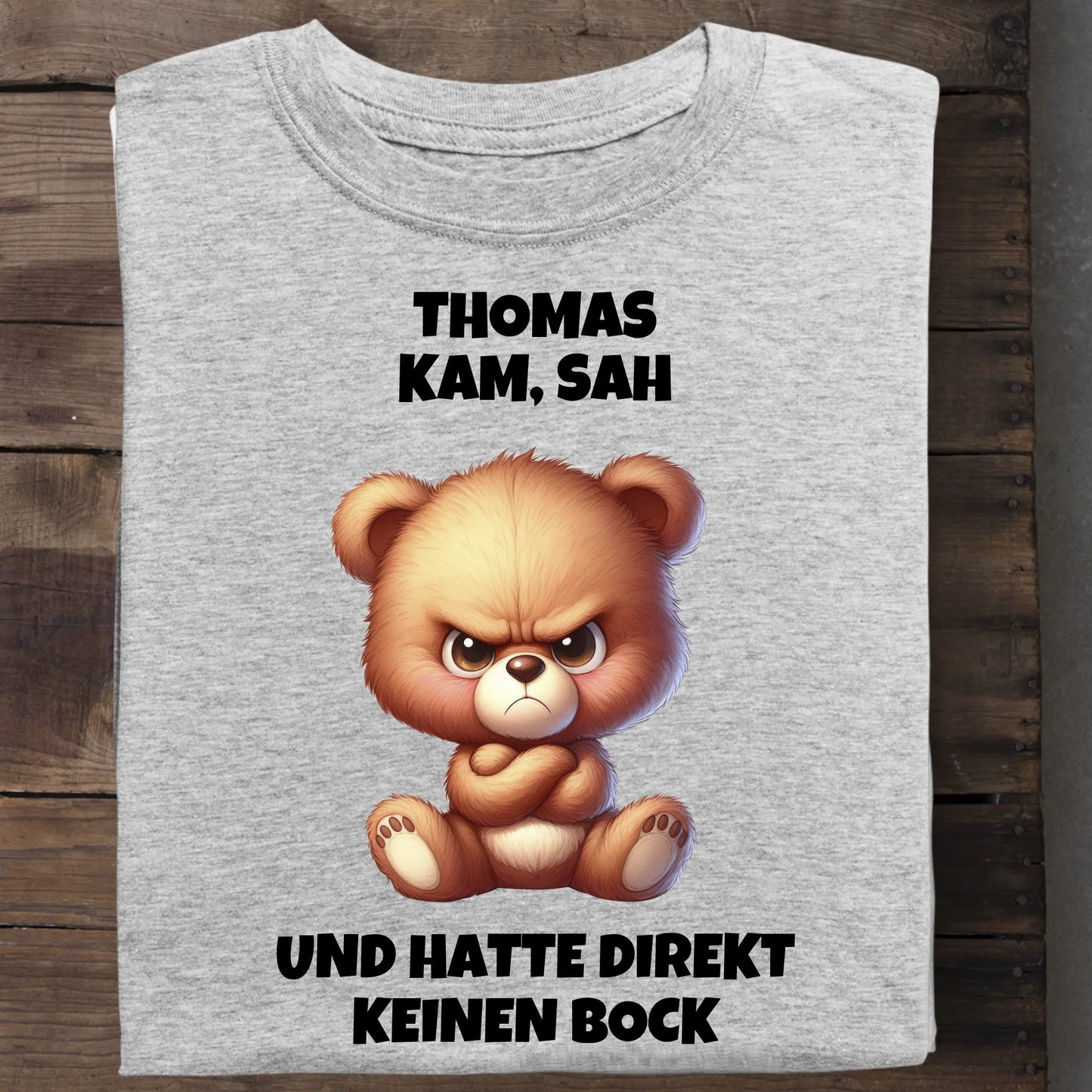 Direkt keinen Bock - Organic Men's Shirt (personalisierbar) Crafter T-Shirt ST ST Heather-Grey