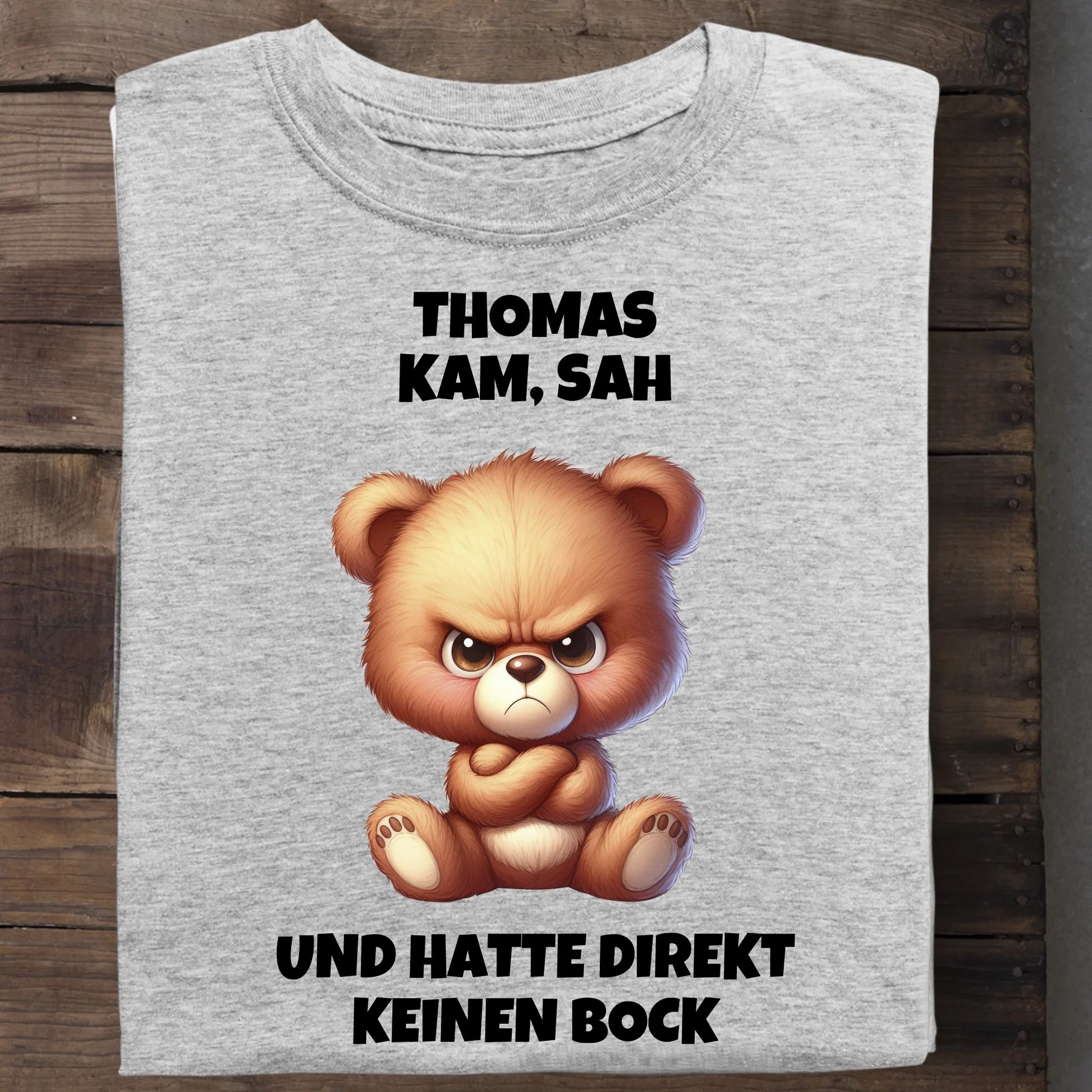 Direkt keinen Bock - Organic Men's Shirt (personalisierbar) Crafter T-Shirt ST ST Heather-Grey