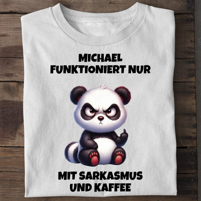 Sarkasmus und Kaffee - Organic Men's Shirt (personalisierbar) Crafter T-Shirt ST ST White