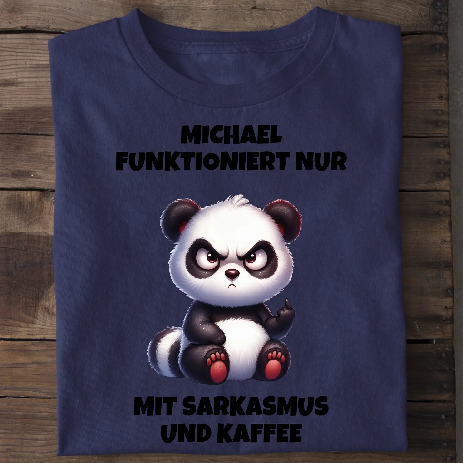 Sarkasmus und Kaffee - Organic Men's Shirt (personalisierbar) Crafter T-Shirt ST ST French-Navy