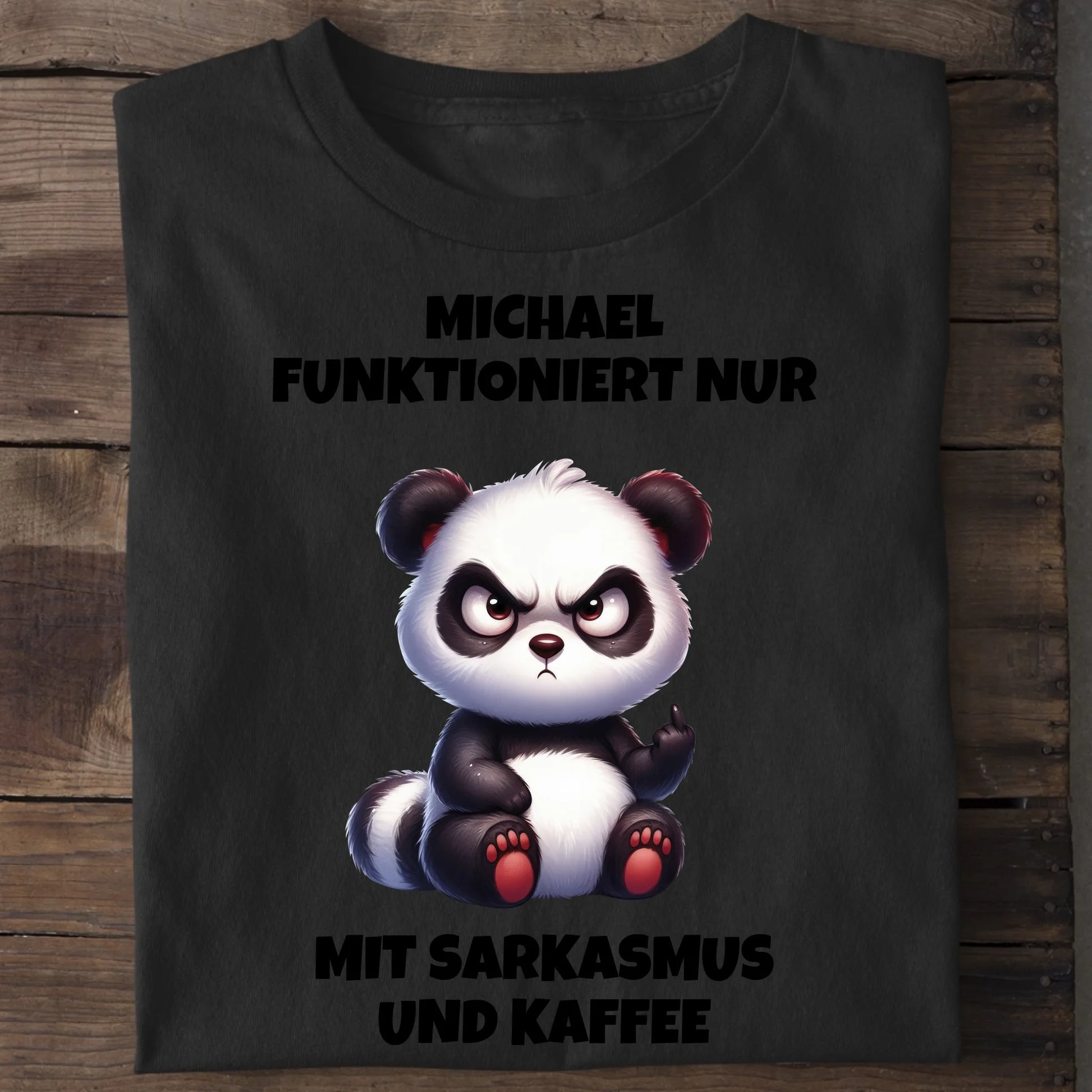 Sarkasmus und Kaffee - Organic Men's Shirt (personalisierbar) Crafter T-Shirt ST ST Black