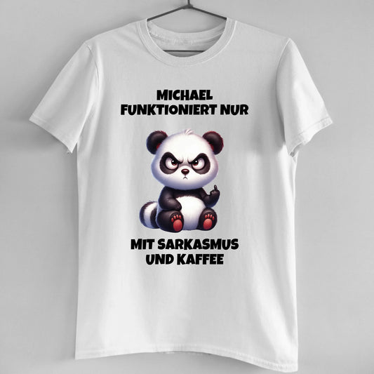 Sarkasmus und Kaffee - Organic Men's Shirt (personalisierbar)