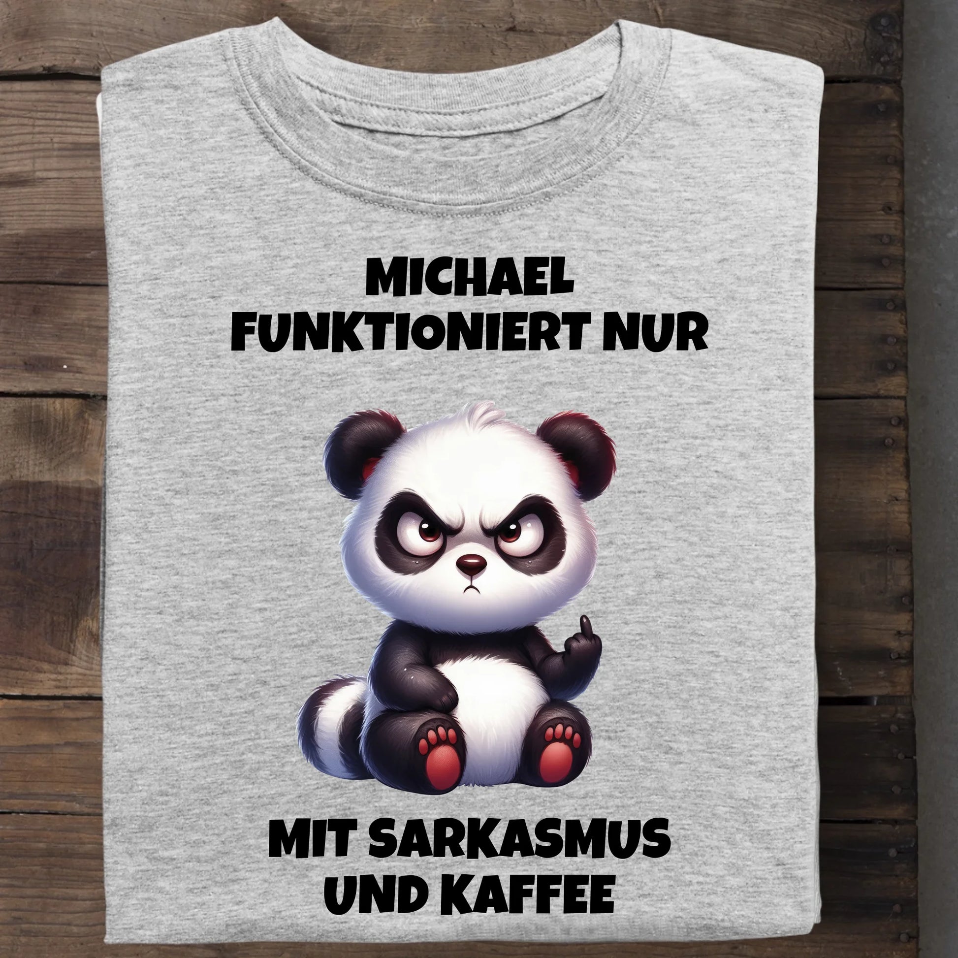 Sarkasmus und Kaffee - Organic Men's Shirt (personalisierbar) Crafter T-Shirt ST ST Heather-Grey