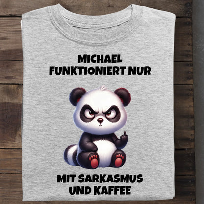 Sarkasmus und Kaffee - Organic Men's Shirt (personalisierbar) Crafter T-Shirt ST ST Heather-Grey