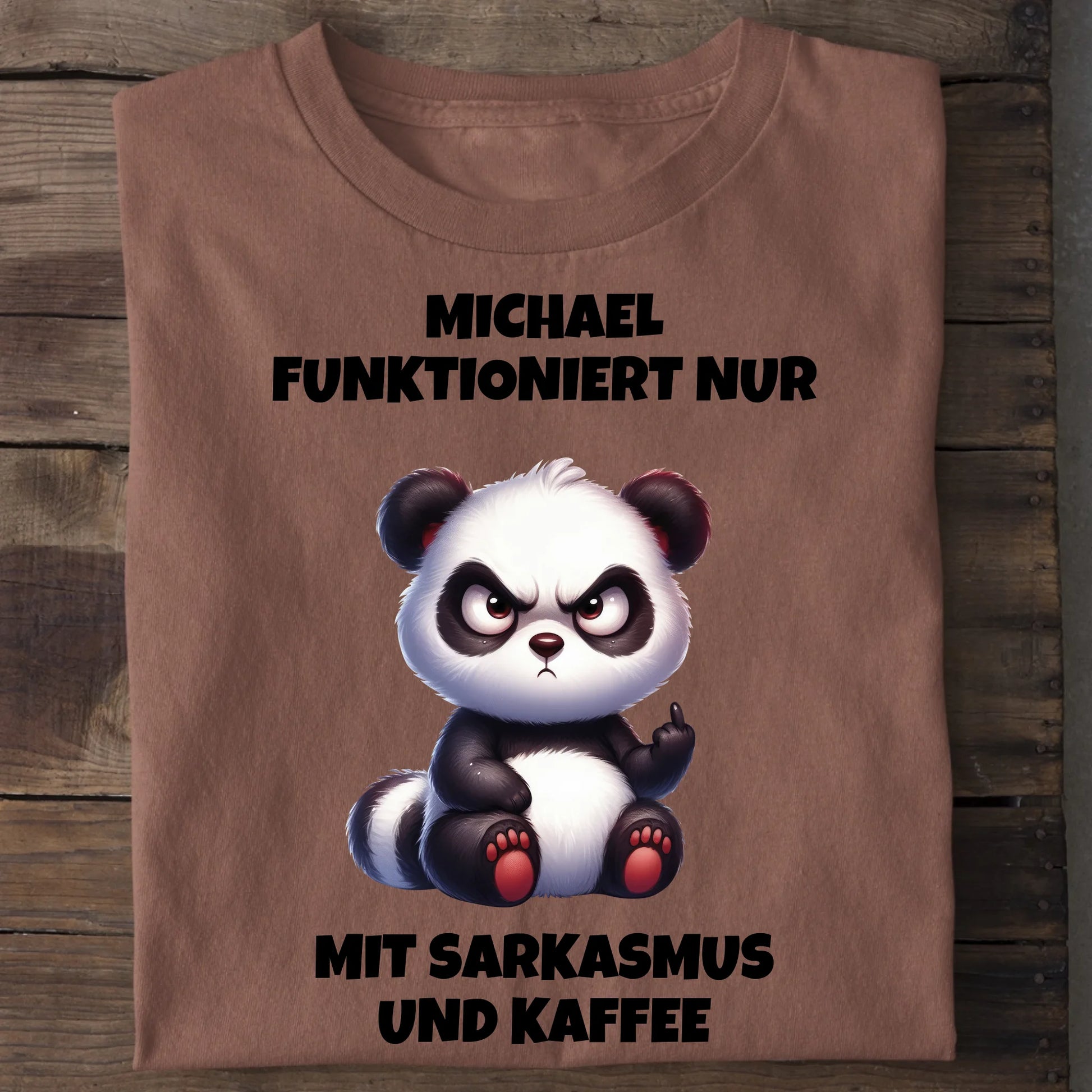 Sarkasmus und Kaffee - Organic Men's Shirt (personalisierbar) Crafter T-Shirt ST ST Heritage-Brown