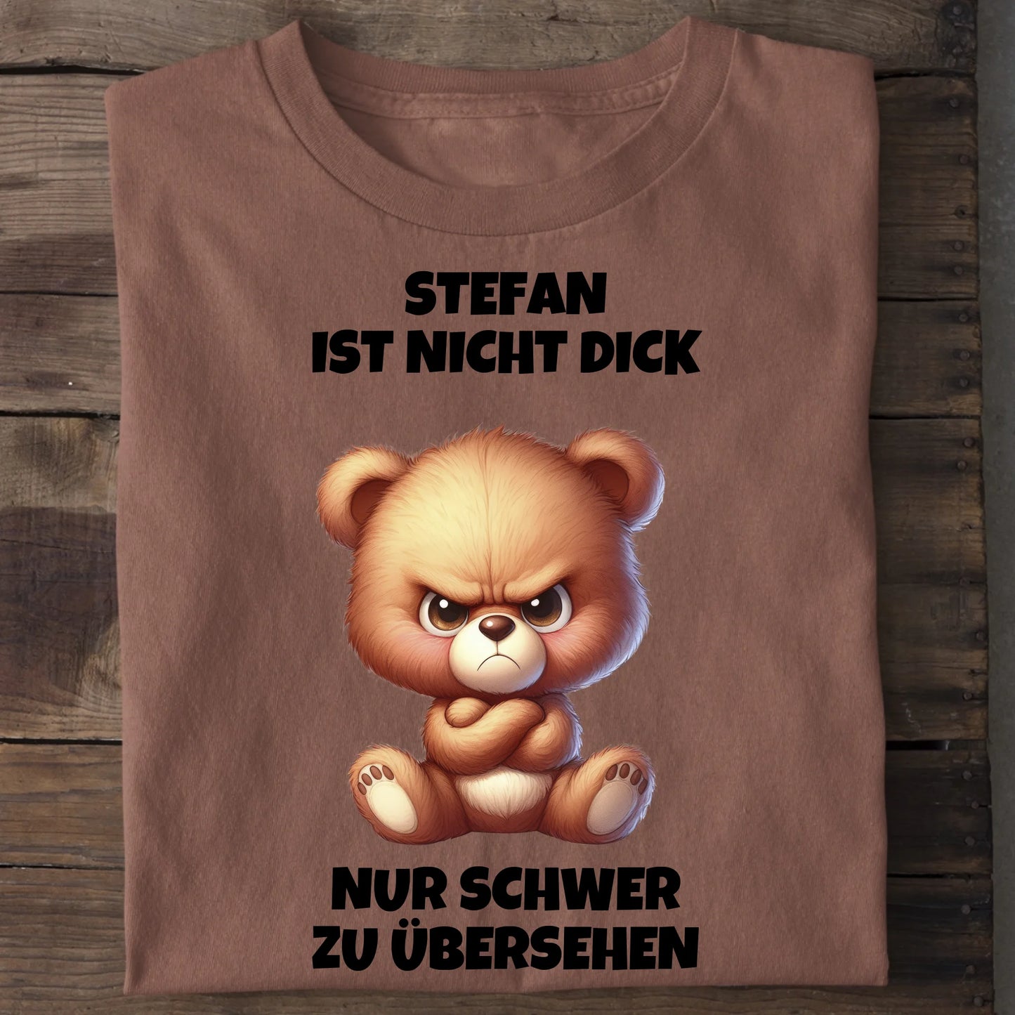 Schwer zu übersehen - Organic Men's Shirt (personalisierbar) Crafter T-Shirt ST ST Heritage-Brown