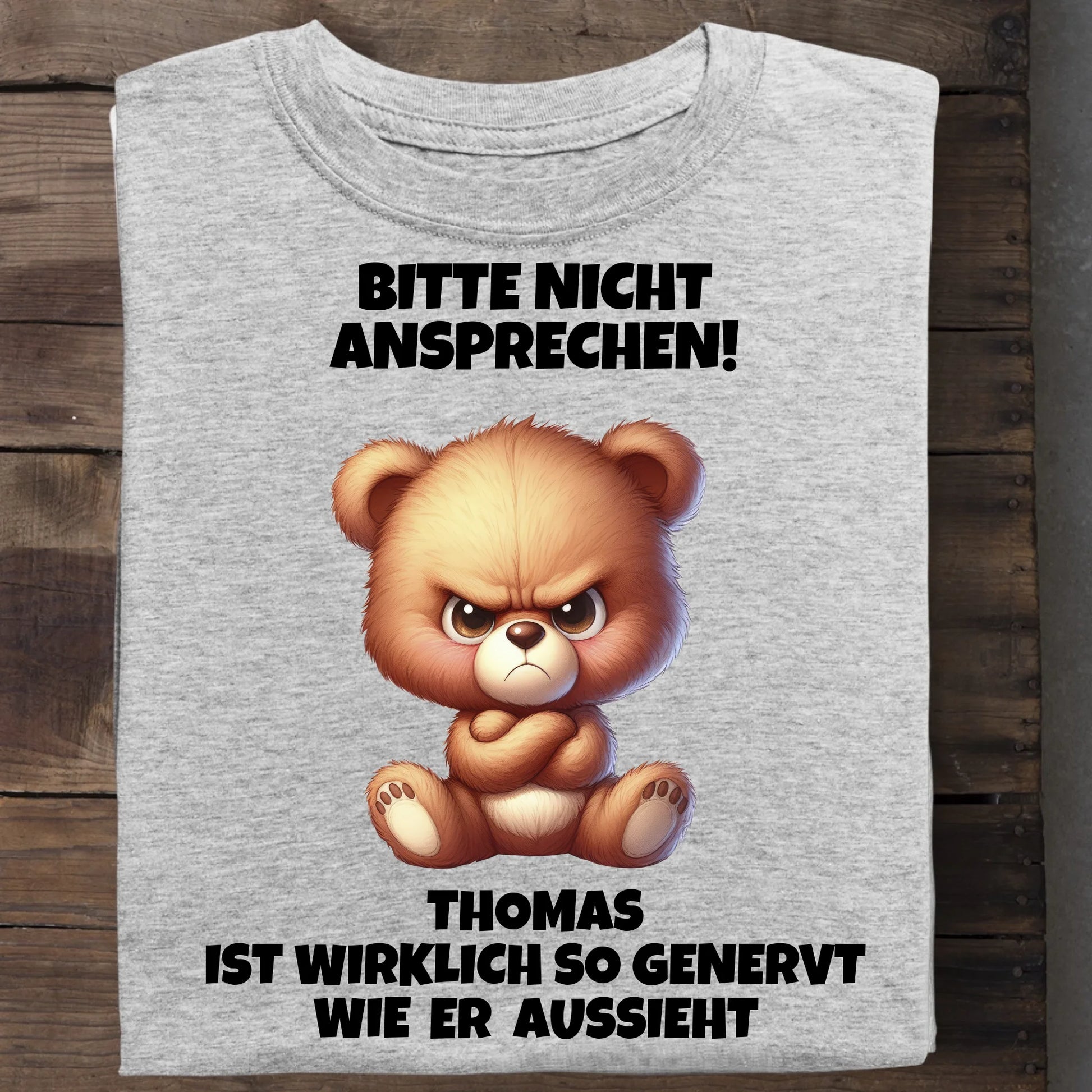 Nicht ansprechen! - Organic Men's Shirt (personalisierbar) Crafter T-Shirt ST ST Heather-Grey
