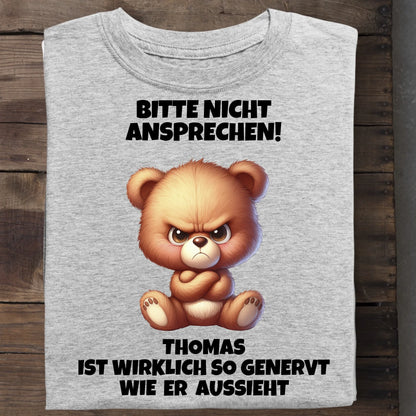Nicht ansprechen! - Organic Men's Shirt (personalisierbar) Crafter T-Shirt ST ST Heather-Grey