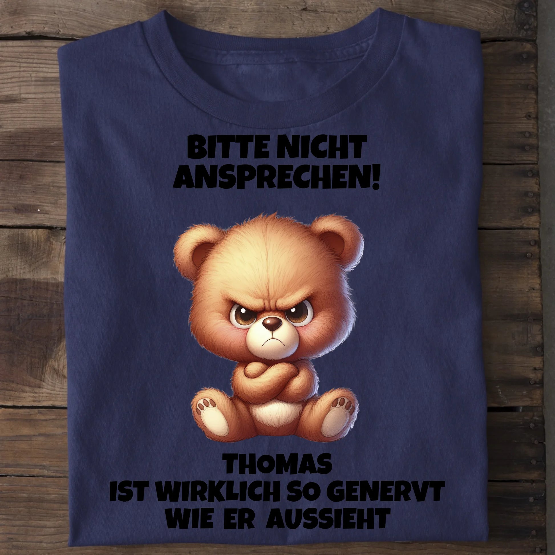 Nicht ansprechen! - Organic Men's Shirt (personalisierbar) Crafter T-Shirt ST ST French-Navy