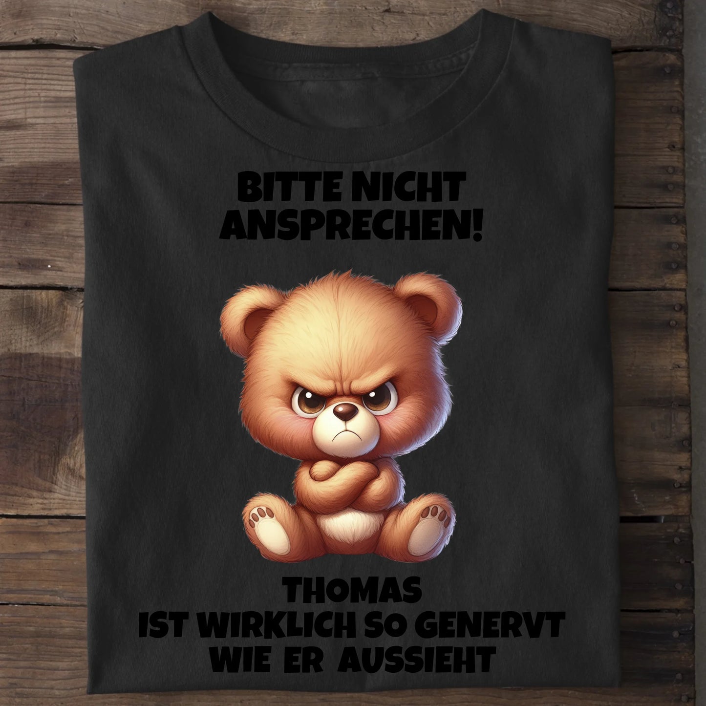 Nicht ansprechen! - Organic Men's Shirt (personalisierbar) Crafter T-Shirt ST ST Black