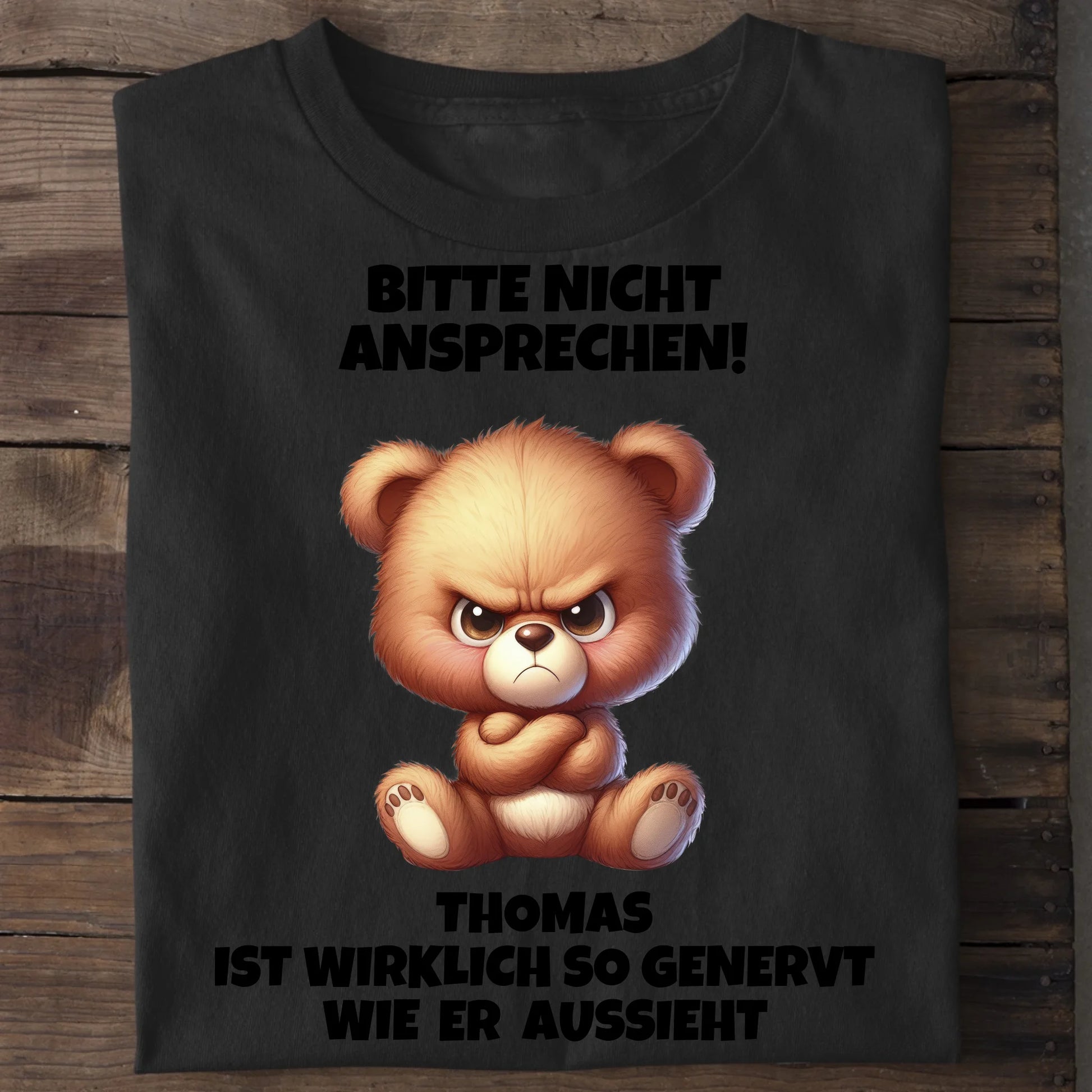 Nicht ansprechen! - Organic Men's Shirt (personalisierbar) Crafter T-Shirt ST ST Black