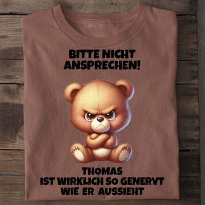 Nicht ansprechen! - Organic Men's Shirt (personalisierbar) Crafter T-Shirt ST ST Heritage-Brown