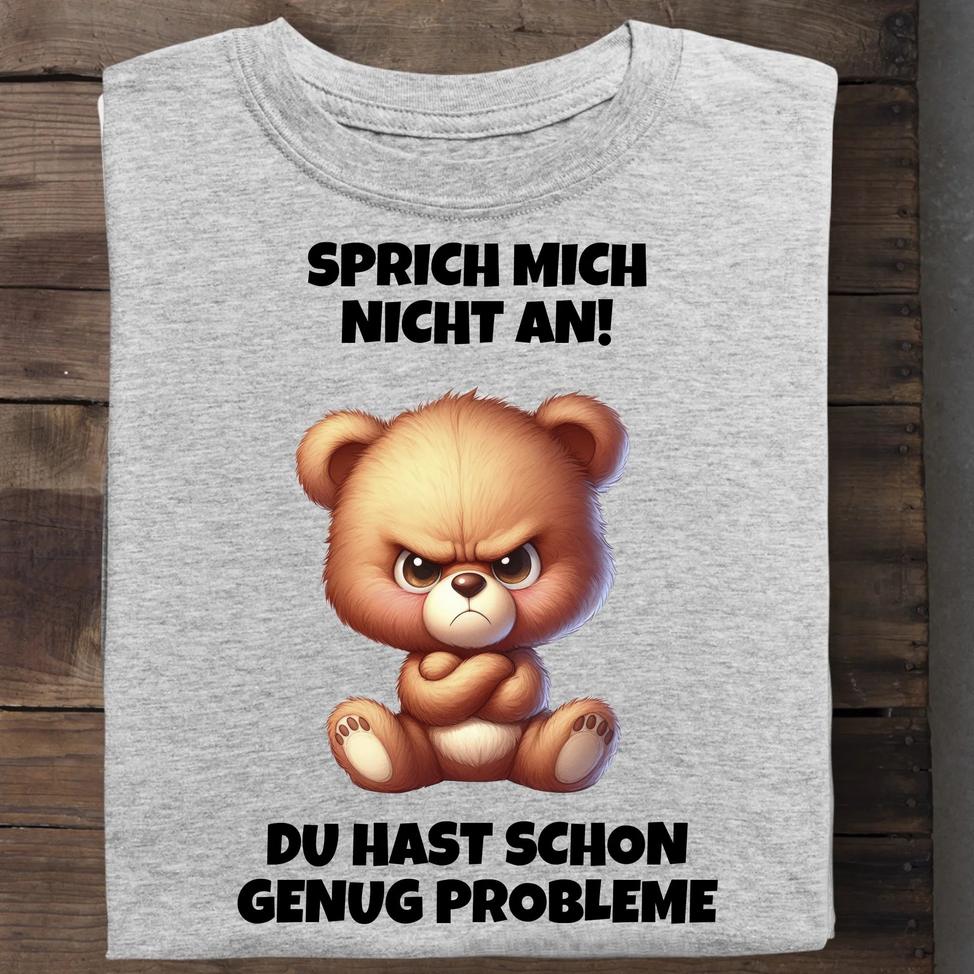 Sprich mich nicht an! - Organic Men's Shirt (personalisierbar) Crafter T-Shirt ST ST Heather-Grey