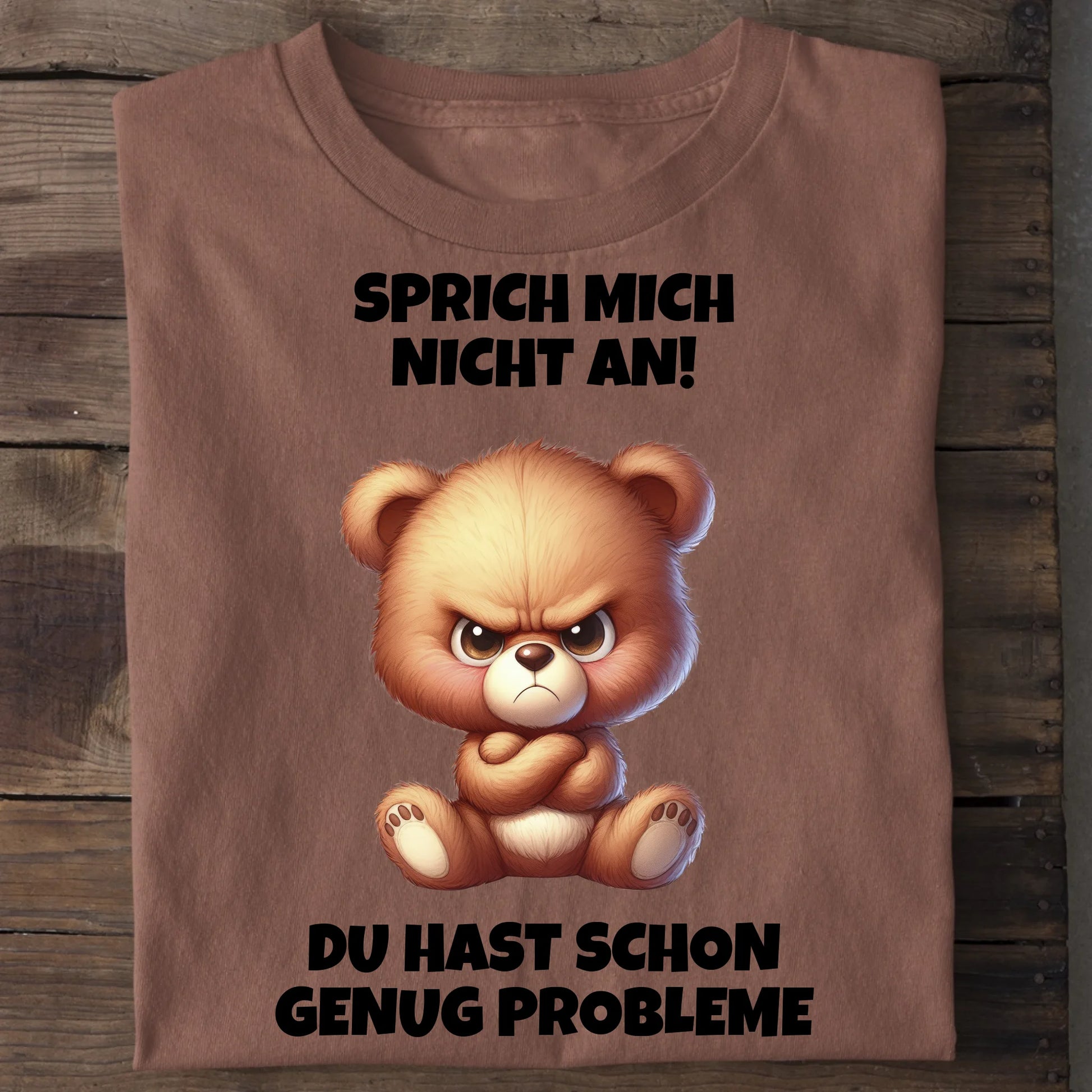 Sprich mich nicht an! - Organic Men's Shirt (personalisierbar) Crafter T-Shirt ST ST Heritage-Brown