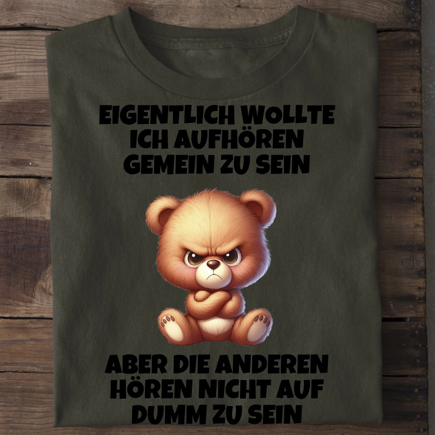 Nicht mehr gemein sein - Organic Men's Shirt (personalisierbar) Crafter T-Shirt ST ST Khaki